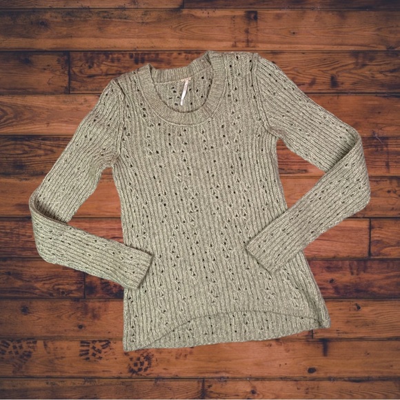 Free People Sweaters - ✨ Free People Brown Soft Open Knit Wool Blend Sweater